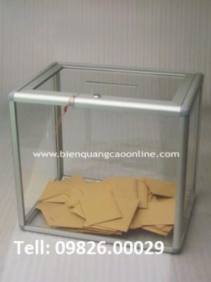 Hòm phiếu bo nhôm –Hòm phiếu mica