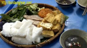 Bún đậu mắm tôm tại thành phố Vinh