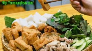 Bún đậu mắm tôm tại thành phố Vinh