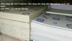 Tấm nhựa dùng lót sàn Container, thi công kho lạnh