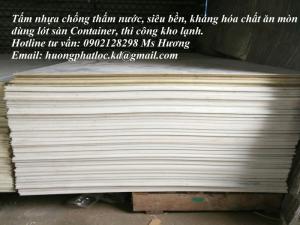 Tấm nhựa dùng lót sàn Container, thi công kho lạnh