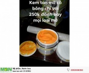 Kem tan mỡ Cô Bông