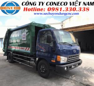 Xe cuốn ép rác hyundai 11 khối, là dòng sản phẩm xe chuyên dụng môi trường tiện lợi nhất hiện nay, tích hợp 3 chế độ : CUỐN – ÉP – CHỞ RÁC. Xe lắp ráp nguyên chiếc và được đóng mới trên nền xe HD800