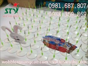 Standee để bàn, chân đế để bàn, standee giá rẻ, chân đế quảng cáo, wobbler để bàn đế nhựa