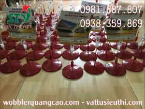 Standee để bàn, chân đế để bàn, standee giá rẻ, chân đế quảng cáo, wobbler để bàn đế nhựa