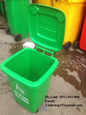 Phân phối bán thùng rác công cộng 120 l nhựa HDPE