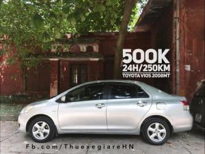 thuê xe tự lái 4 chỗ toyota vios số sàn 500k/ngày giá rẻ tại hà nội