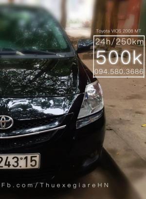 thuê xe tự lái 4 chỗ toyota vios 500k/ngày giá rẻ tại hà nội