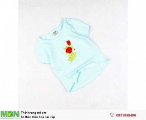 Áo thun thêu hoa cao cấp