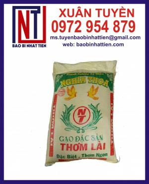 bao bì đựng gạo, bao PP dệt đựng gạo