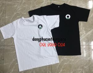 In áo thun cổ tròn, áo thun quà tặng cổ tròn giá rẻ