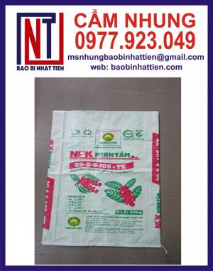 Bao PP dệt tráng keo PP, bao PP dệt, bao pp dệt trơn