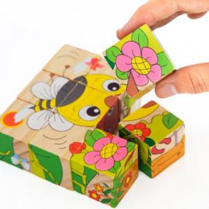 Bộ ghép hình bằng gỗ 6 mặt