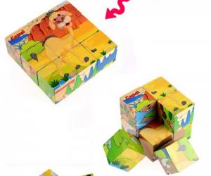Bộ ghép hình bằng gỗ 6 mặt