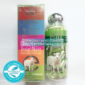Nhau Thai Cừu Nha Đam & Vitamin E Bill Natural Sources, 100 viên nang