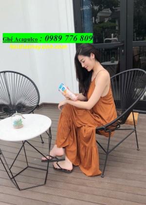 Bàn ghế acapluco giá rẻ, ghế thư giãn acapluco, mẫu ghế ban công nhỏ