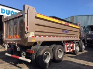 Xe ben Howo thùng đúc 8X4 2017, hồ sơ có sẵn giao xe trong ngày !!!