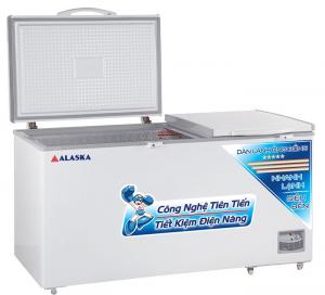 Tủ đông ALASKA HB-890C dàn lạnh ống đồng 2 nắp mở lên