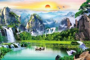 Tranh gạch 3d - tranh trang trí 3d