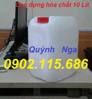 can nhựa 10 lít,can đựng hóa chất tại hà nội,can đựng hóa chất tại long biên,can có nắp chống tràn và garenty