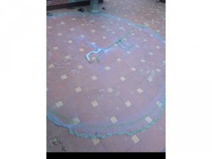 Chài cước chân xích 3m bung ra 6m