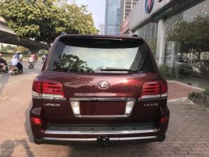 Bán Lexus LX570 màu đỏ mận , nội thất nâu, xe sản xuất và đăng ký 2014 một chủ đi từ đầu
