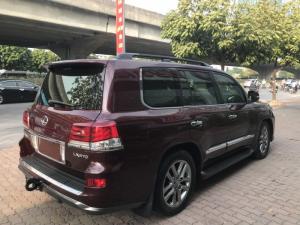 Bán Lexus LX570 màu đỏ mận , nội thất nâu, xe sản xuất và đăng ký 2014 một chủ đi từ đầu