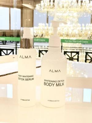 Bộ Đôi Detox Ủ,Serum Dưỡng Trắng Da Alma Dành Cho Body