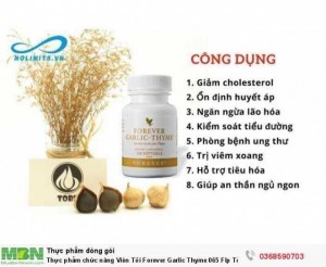 Thực phẩm chức năng Viên Tỏi Forever Garlic Thyme 065 Flp Tỏi Chống Cảm Cúm, Nấm, Virut, Tăng Sức Đề Kháng, Hệ Miễn Dịch