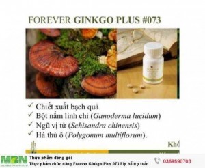 Thực phẩm chức năng Forever Ginkgo Plus 073 Flp hỗ trợ tuần hoàn máu - Bổ não