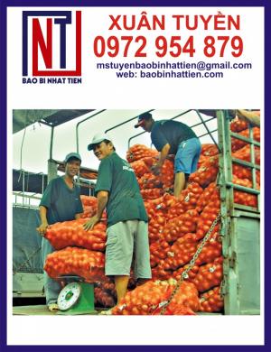 Sản xuất bao lưới nông sản, bao lưới đựng 25kg