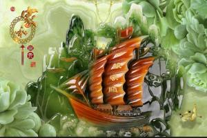 Tranh gạch phong thủy tài lộc