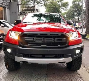 Giá xe Ford Ranger Raptor 2019 màu đỏ, trả trước 300 triệu có xe giao ngay tại Ford Gia Định - Gọi ngay 0966877768 (Mr Hải 24/24)