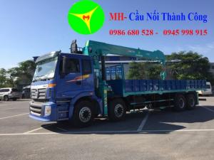 Xe Tải 4 chân Auman C300B gắn cẩu Hàn Quốc HKTC 12 Tấn