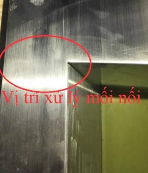 ốp cột inox 304 mờ HLốp khung viền thang máy inox 304 Hairline bạc ,hairline vàng