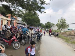 Đất bán thị trần Rạch Kiến SHR, đường 8m, gần chợ, trường học