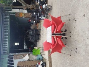 Ghế nhựa cafe chân inox mẫu mới nhất