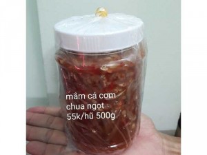 Hũ 500g mắm cá cơm chua ngọt Bến Tre