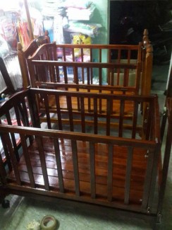 Thanh lí nôi gỗ cũi gỗ 2 trong 1