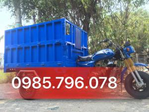 xe ba bánh theo yêu cầu chở rác