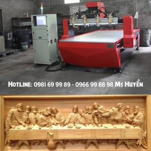 Bán máy cnc gỗ 1325-4, máy đục gỗ cnc tại Hà Nội