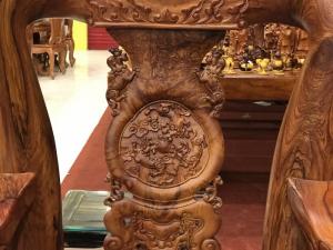 Bộ Bàn Ghế Chạm Nghê Siêu Đỉnh Hàng Vip