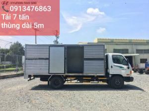 Xe tải hyundai 110s 7 tấn thùng kín inox dài 5m