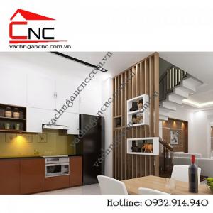 Phong cách trang trí cầu thang phòng khách - mẫu lam gỗ đẹp