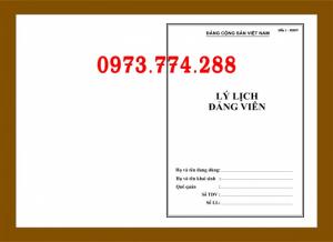 Bì, bìa, túi, vỏ đựng bộ hồ sơ Đảng viên
