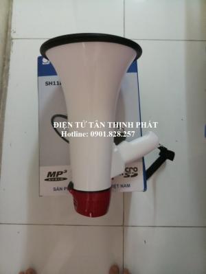 loa phóng thanh cầm tay sunrise sh11b có mp3 và usb , kèm pin sạc