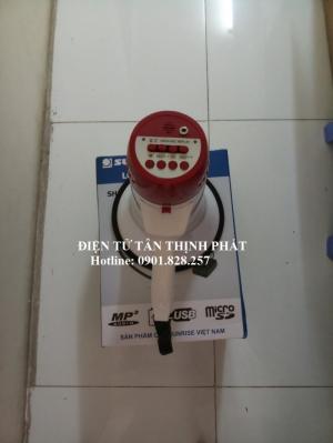 loa phóng thanh cầm tay sunrise sh11b có mp3 và usb , kèm pin sạc