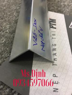 Nẹp nhôm chữ v, nhôm, inox 304 nẹp giá sỉ PTM