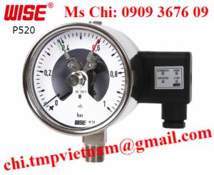 Wise Control P520 – Đồng đo áp suất tiếp điểm điện 3 kim P520 – Đại lý Wise Vietnam