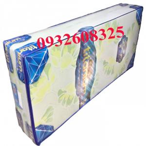 Nệm Cao Su Gấp 3 1m6x2mx10cm Titanium Kim Cương